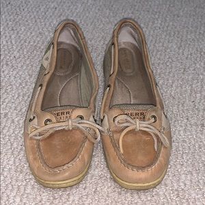 Tan Sperry Boat Shoe